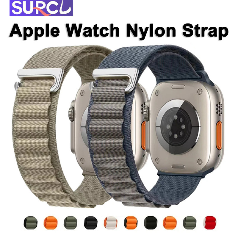 Suprcl สายนาฬิกาข้อมือไนล่อนถัก แบบเปลี่ยน สําหรับ Apple watch 49 มม. 45 มม. 44 มม. 42 มม. 41 มม. 40 มม. 38 มม. iWatch Ultra 9 8 7 SE 6 5 4 3 2 1