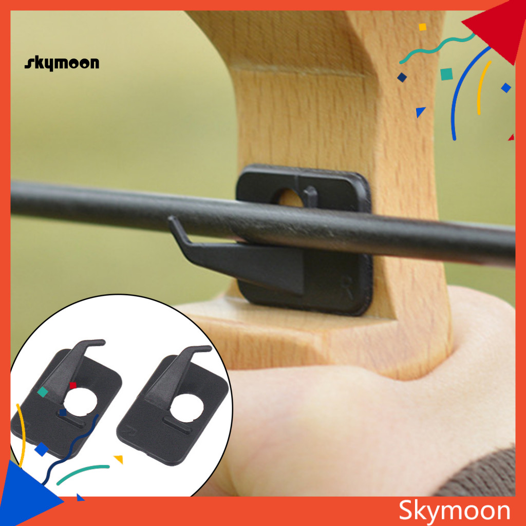 Skym* ที่พักลูกศร น้ําหนักเบา มีกาวในตัว สีดํา สําหรับล่าสัตว์ และยิงธนู 2 ชิ้น