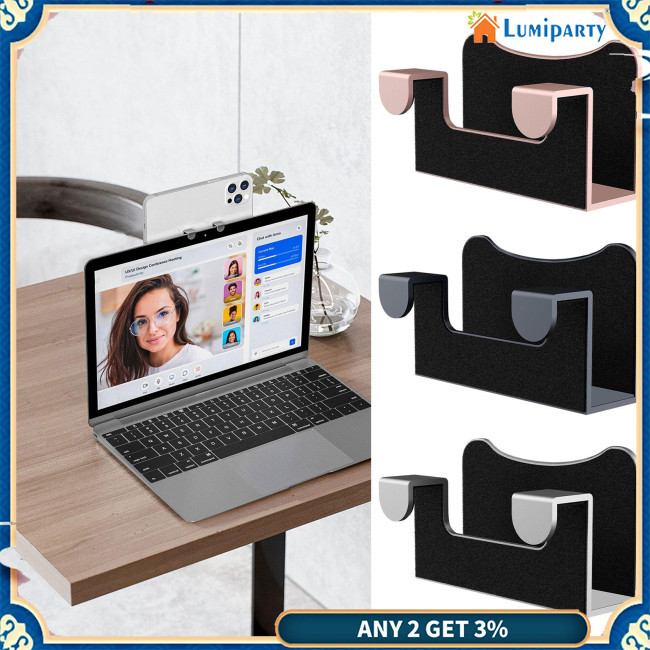 Lumiparty อุปกรณ์เมาท์ขาตั้งกล้องเว็บแคม สําหรับ Mac Book Air แล็ปท็อป โทรศัพท์มือถือ Iphone