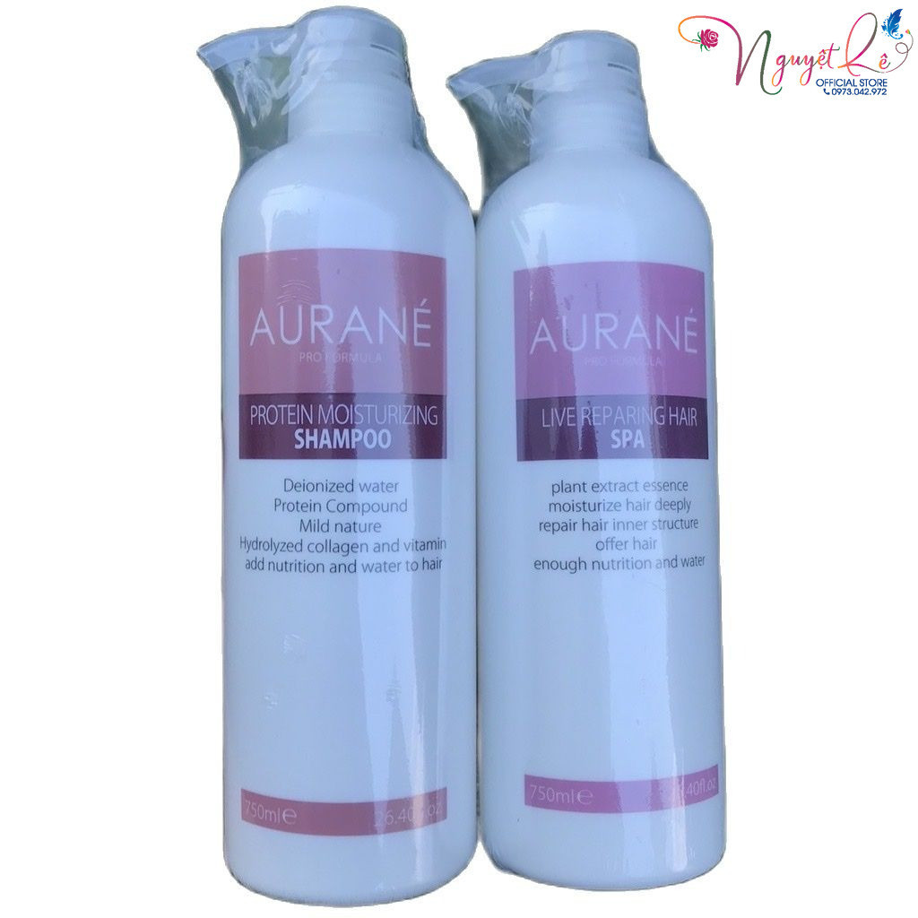 Aurane Protein Moisturizing Recovery Shampoo Set 750mlx2 [Nyet Le ]
