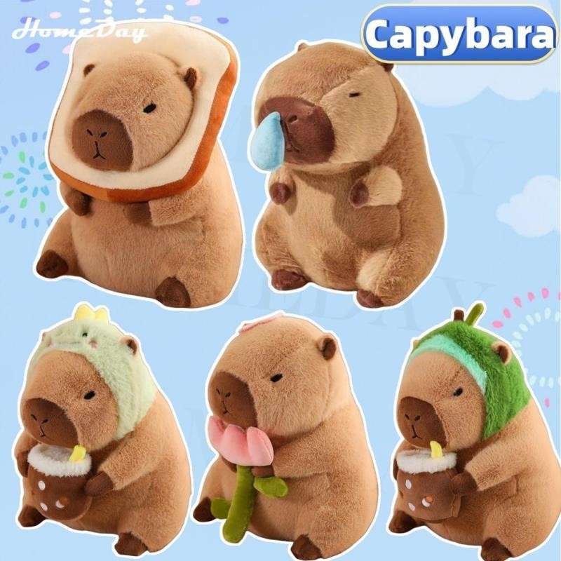 Capybara คาปิบาร่า พวงกุญแจ พวงกุญแจตุ๊กตาคาปิบารา ตุ๊กตาผ้ากํามะหยี่ขนนิ่ม น่ารัก ของเล่นสําหรับเด็กผู้หญิง