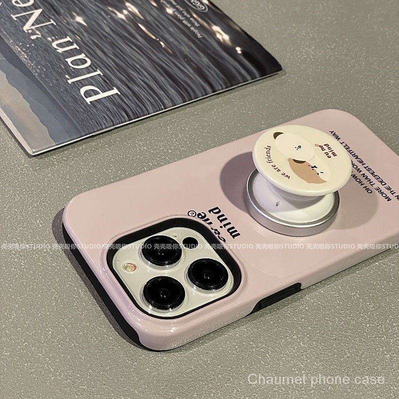 เคสโทรศัพท์มือถือ กันกระแทก ลายสุนัขภาษาอังกฤษ สไตล์เกาหลี สําหรับ Iphone 15promax Apple 14 13