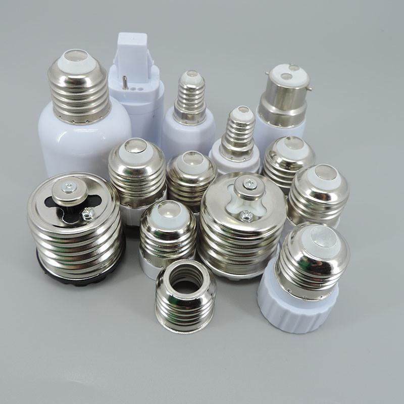 อะแดปเตอร์ซ็อกเก็ตแปลงไฟ AC E27 E40 E14 เป็น E27 GU10 G9 E12 B22 MR16 สําหรับหลอดไฟ LED THK1