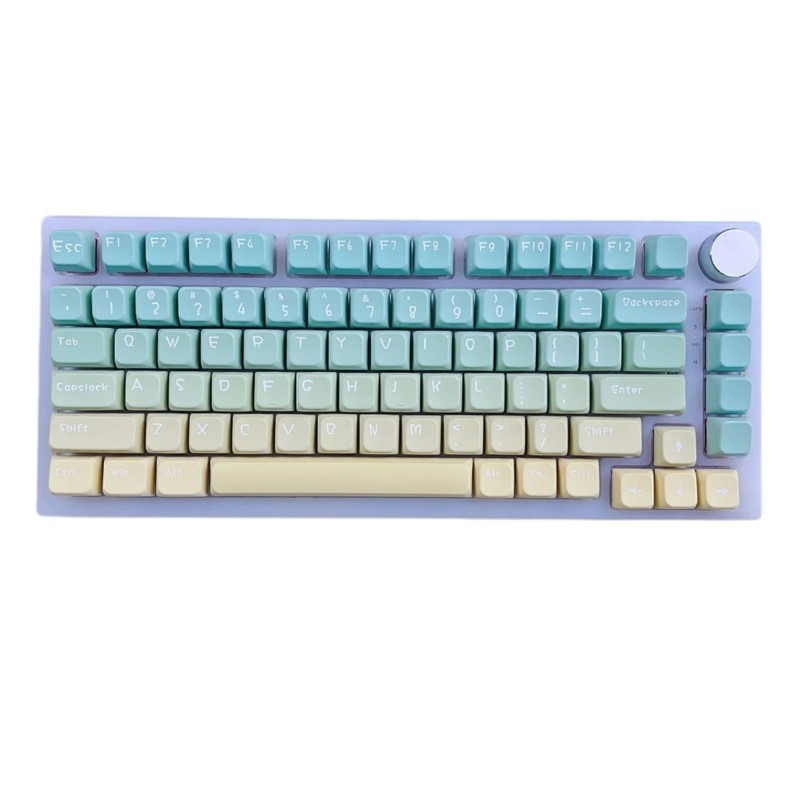 BTM 130Keys Gradients สี MDA Profile Keycaps PBT DYESublimation Keycap สําหรับคีย์บอร์ดแบบกลไกเกม Ke