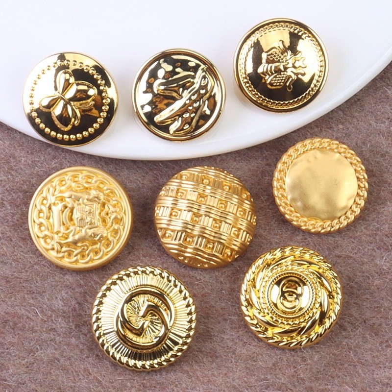 10ชิ้น15มิลลิเมตรวินเทจผีเสื้อปุ่มโลหะนูนแบบเสื้อผ้าเย็บกระดุมเสื้อสลักอุปกรณ์ตกแต่ง