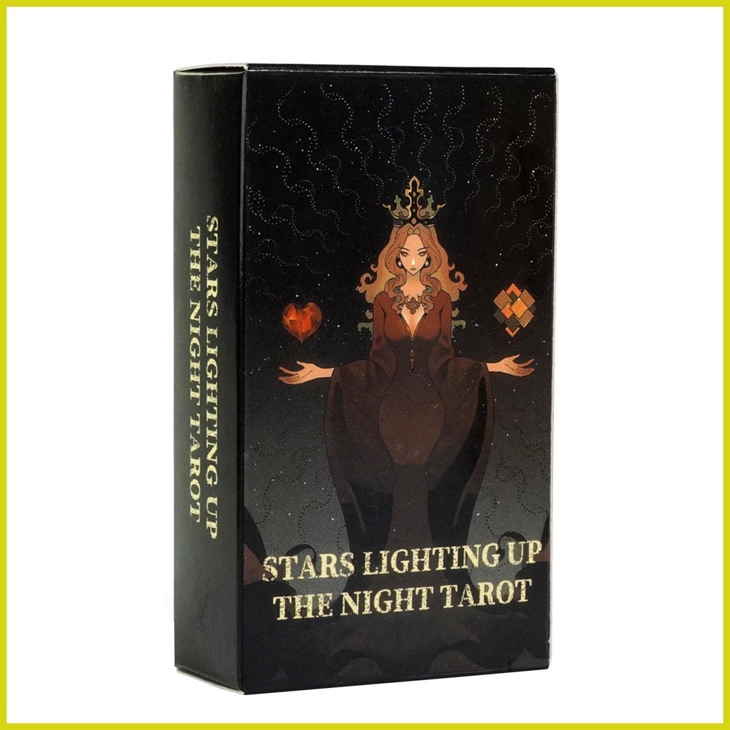 ไพ่ทาโรต์ [ Stars Lighting Up The Night ] ไพ่ทาโรต์ แบบพกพา ของแท้ 78 ชิ้น Angel Answers Tarot