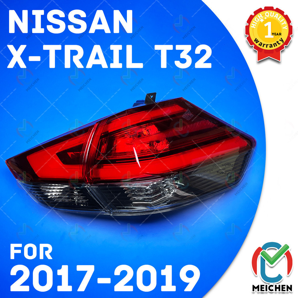 Nissan xtrail x-trail x trail t32 ไฟท้าย (2017-2019) ไฟท้าย ไฟท้ายไฟเบรคไฟท้าย​แต่ง​ โคมไฟท้าย เสื้อ​ไฟท้าย ทับทิมไฟท้าย ไฟท้ายกันชนหลังสําหรับ ไฟท้าย​ พร้อมทับทิม​ Taillamp Taillight
