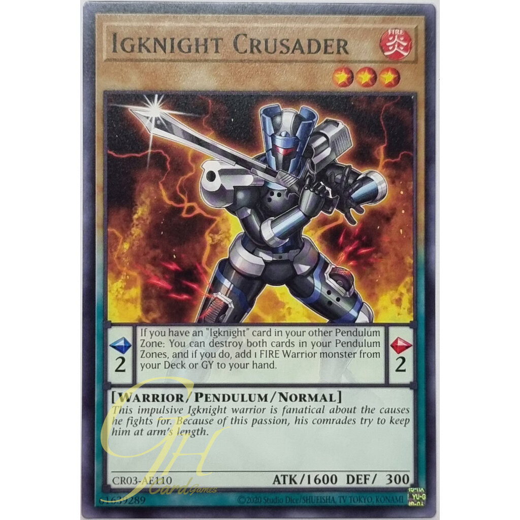 Yugioh [CR03-AE110] Igknight Crusader (Common)