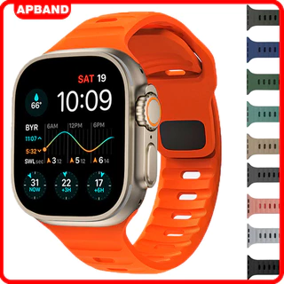 ซิลิโคนสมาร์ทนาฬิกาสายคล้องคอ Series 11 10 9 8 7 6 5 สำหรับ แอปเปิ้ลดู Iwatch Ultra/SE 3 2 46mm 49mm 45mm 41mm 44 40 42