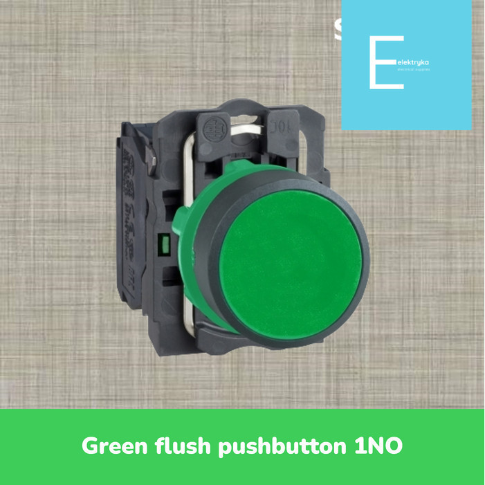 Schneider Electric Harmony XB5 กดปุ่มกด สีเขียว - XB5AA31