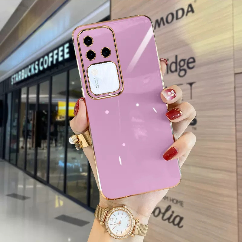 เคส Vivo V30 5G V30 Pro 5G V29 5G V29E V27 5G V27E V25 5G V25E เคสโทรศัพท์มือถือแบบนิ่ม ลาย เรียบง่าย สําหรับ ZB - รูปที่ 3