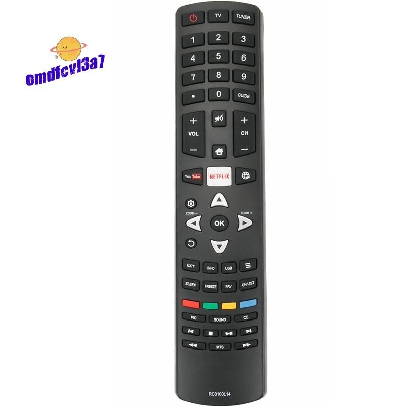 【omdfcvl3a7】รีโมตคอนโทรล Rc3100l14 สําหรับ TCL Smart LED Full HD TV L55S4910I