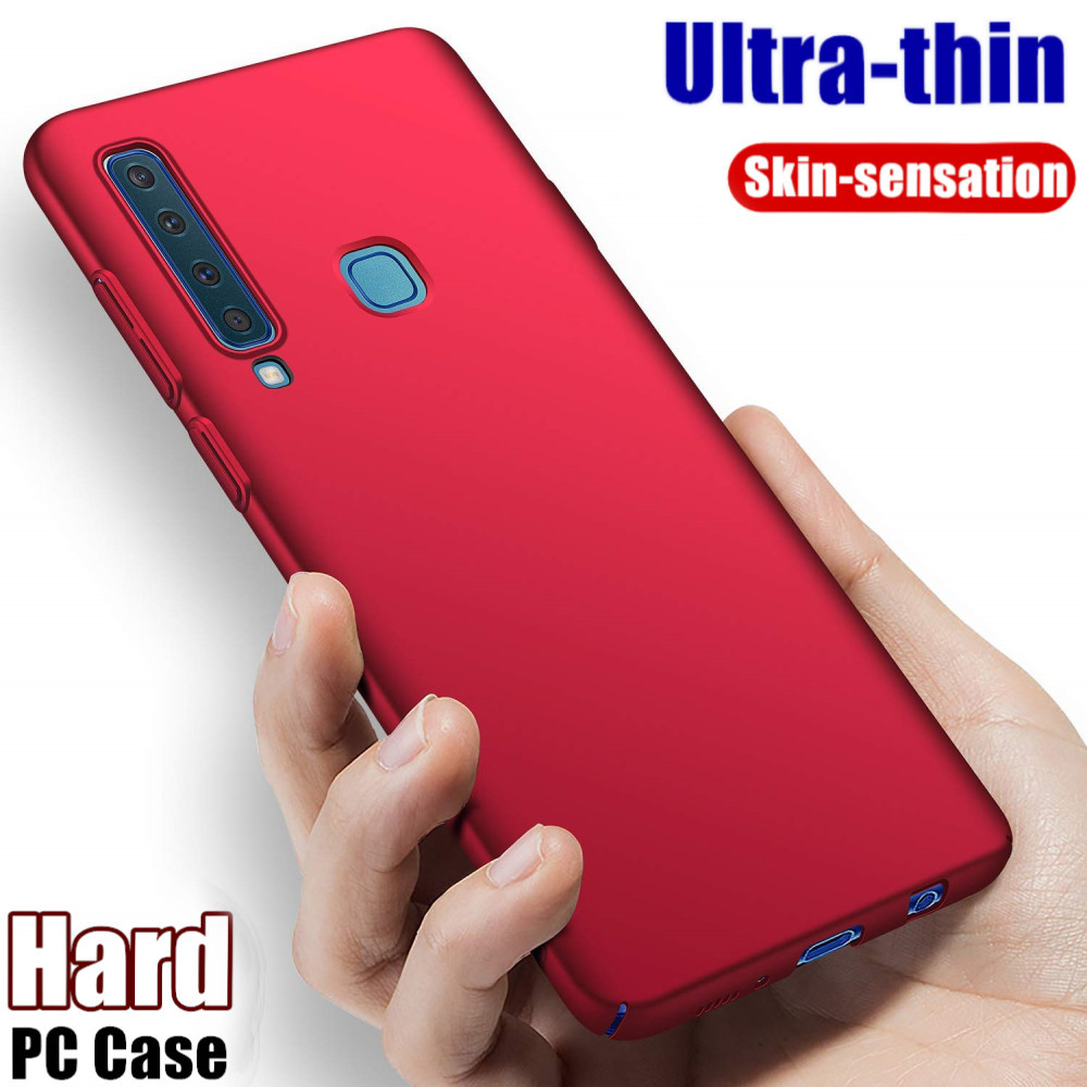 สําหรับ Samsung Galaxy A9 2018 6.3 นิ้ว SM-A920F A9200 A920N Minimalist Ultra Thin Slim Fit Hard PC ป้องกันลายนิ้วมือพื้นผิวเรียบ Anti-Drop กรณี