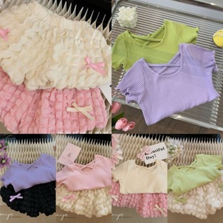 💥✨ชุดเสื้อผ้าเด็กผู้หญิงมาใหม่ อินเทรนด์ แขนสั้น ขาสั้น แฟชั…