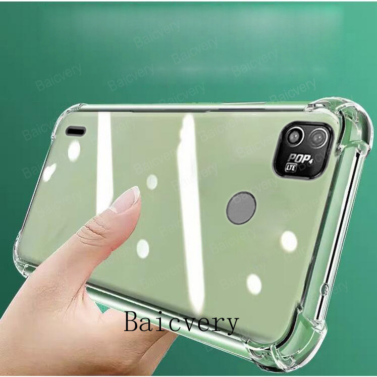 Tecno POP 4 LTE POP4 LTE เคส คุณภาพสูง ใส TPU นิ่ม ซิลิโคน ป้องกัน เคสกันกระแทก