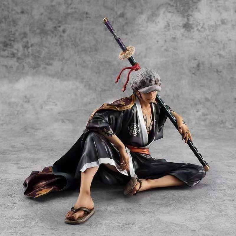 ฟิกเกอร์ One Piece pop Wano Country Trafalgar Luo Heart Pirates สําหรับตกแต่งบ้าน