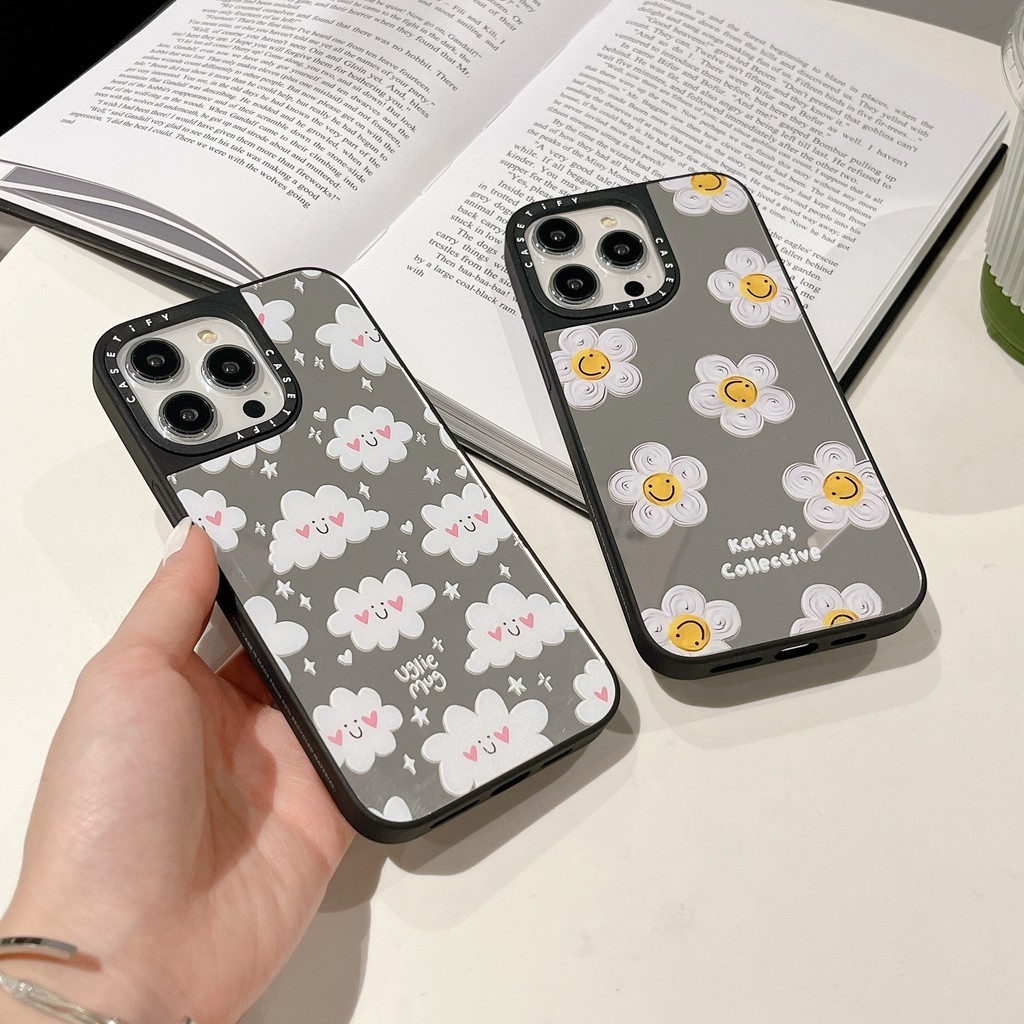 Casetify case iphone13 case 14Plus 12pro 13pro Max 15Plus 14pro Max case 15Pro Max case 镜面手机壳吸水果装