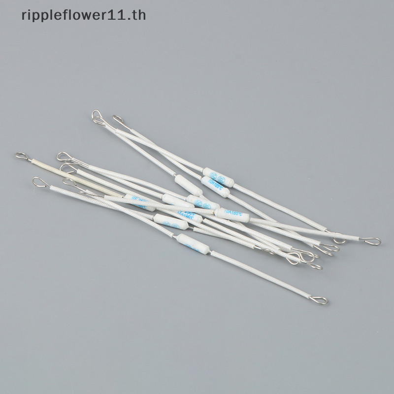 # ขายดี # ฟิวส์เซรามิคตัดความร้อน RF250V 10A 185 องศา RF 250V 10 ชิ้น