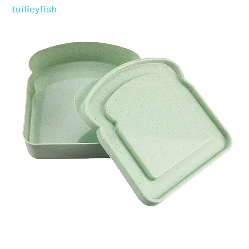 【tuilieyfish】กล่องเก็บแซนวิช ขนมปังปิ้ง แซนวิช ความจุสูง แบบพกพา ใช้ซ้ําได้ สําหรับไมโครเวฟ【IH】