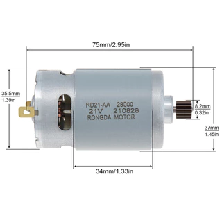 มอเตอร์เกียร์ไร้สาย 28000RPM DC 21V RS550 14 ซี่ 8.2 เมตร อุปกรณ์เสริม สําหรับเลื่อยยนต์ 4/6 นิ้ว