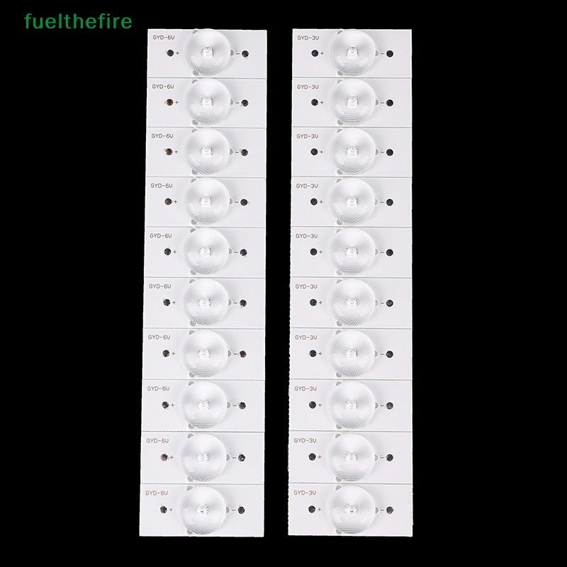 [Fuel] หลอดไฟแบ็คไลท์ LED 3V 6V พร้อมเลนส์ออปติคอล 10 ชิ้น [ใหม่]