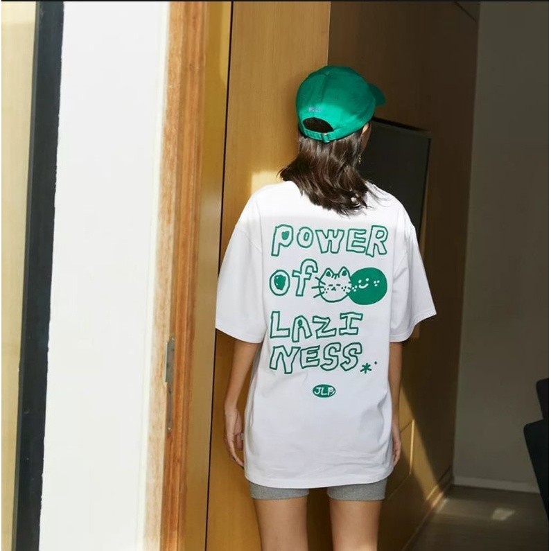 ล่าสุด ❌ขายแล้วค่ะ❌ เสื้อ Jellyplease Lazy shirt (Lazy002 - Green ink)
