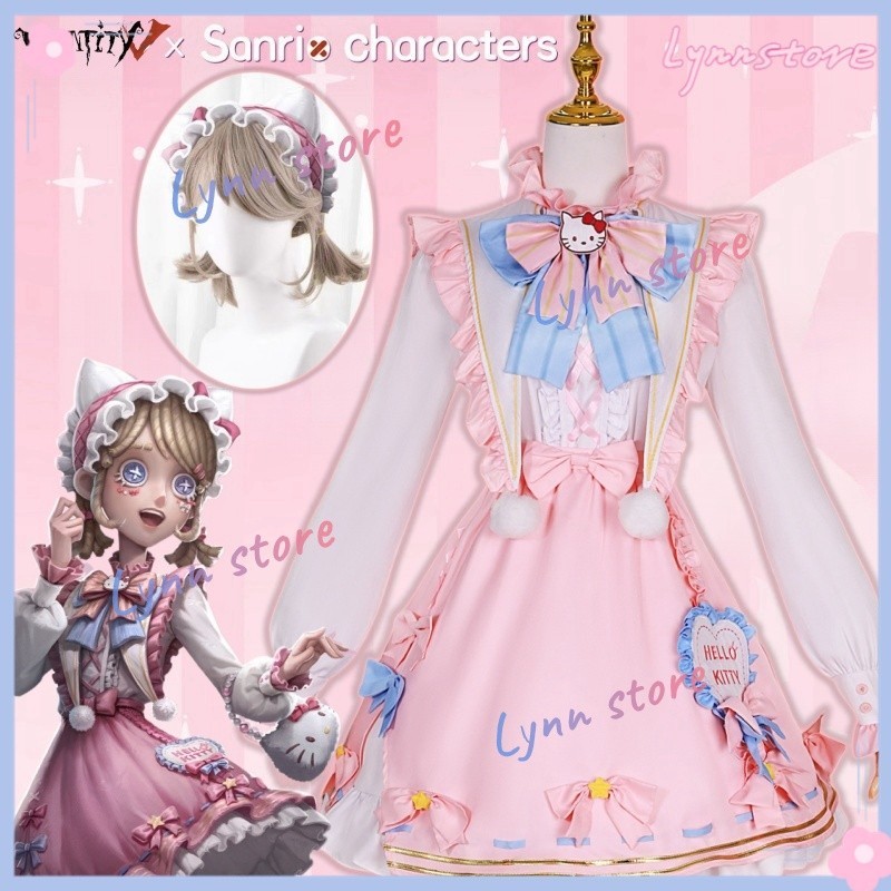 [มีสินค้า] Gardener คอสเพลย์ IDENTITY V×SANRIO คอสเพลย์ เครื่องแต่งกาย กระโปรงโลลิต้า วิกผม EMMA WOODS อะนิเมะ ปาร์ตี้ เครื่องแต่งกายสําหรับผู้หญิง