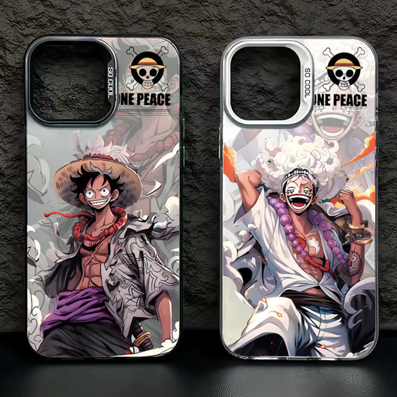 เคสโทรศัพท์มือถือแบบแข็ง ผิวด้าน กันกระแทก ลายอนิเมะ One Piece Luffy สําหรับ Samsung Galaxy S23 S24 Ultra S22 Plus S21 FE S20 Note 20