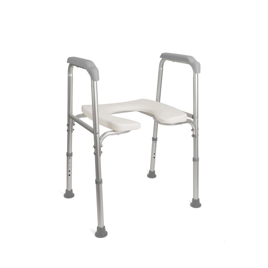 room_shop101 Verno เก้าอี้อาบน้ำและขับถ่าย รุ่น 6KM019 ขนาด 48x62x79 ซม. สีขาว