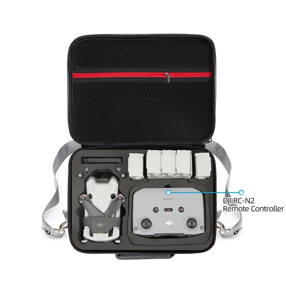 กระเป๋าเก็บอุปกรณ์เสริม แบบพกพา สีดํา สีเทา สําหรับ DJI Mini 4 Pro RC2 RC-N2 DJI Mini 4 Pro