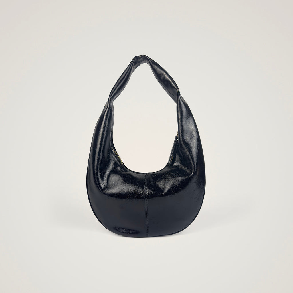Over the Shoulder Bag กระเป๋าแฟชั่นหญิง กระเป๋าหนังเงาหนังแท้ สะพายข้าง ชิค