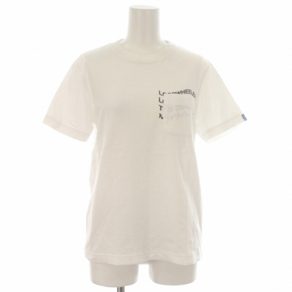 Loop Wheeler Tee Cut &amp; Sew Short Sleeve Crew Neck Chest Pocket XS White Direct from Japan Secondhand