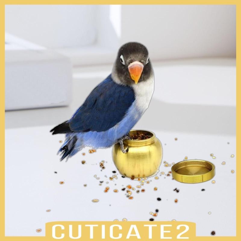 [Cuticate2] กล่องอาหารนก ทองแดง สําหรับนกแก้ว