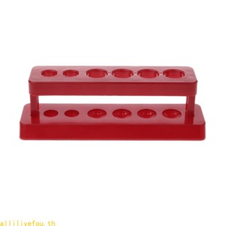 สด 1ชิ้นทดสอบหลอดผู้ถือ6หลุมชั้นวางพลาสติกยืนสีแดงชั้นวางห้อ…