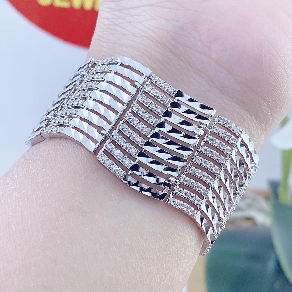 กําไลข้อมือ กําไลข้อมือ Ximen Platinum ลายหยักทนทาน พร้อมสัญลักษณ์