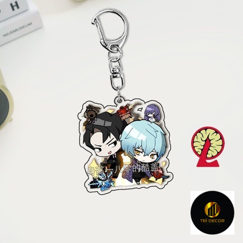 Lobotomy Corporation อะนิเมะพวงกุญแจการ์ตูน Ruina Library ผู้ชายพวงกุญแจสําหรับผู้หญิงแฟชั่นรูปอะคริลิค - zenda