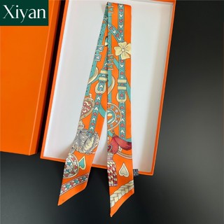 พร้อมสต็อกใหม่แฟชั่นผู้หญิงพิมพ์สิ่งทอลายทแยงผ้าพันคอกระเป๋า…