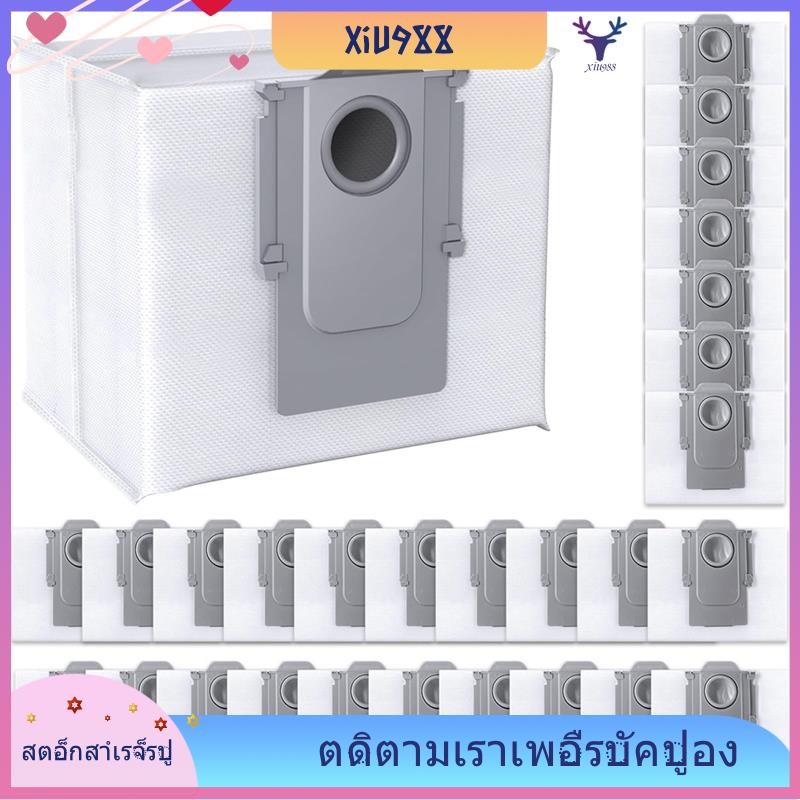 [xiu988.th] 28 PACK ถุงสูญญากาศทดแทนถุงเก็บสูญญากาศถุงเก็บฝุ่นสําหรับ Roborock S8+ Pro Ultra, S7 Max