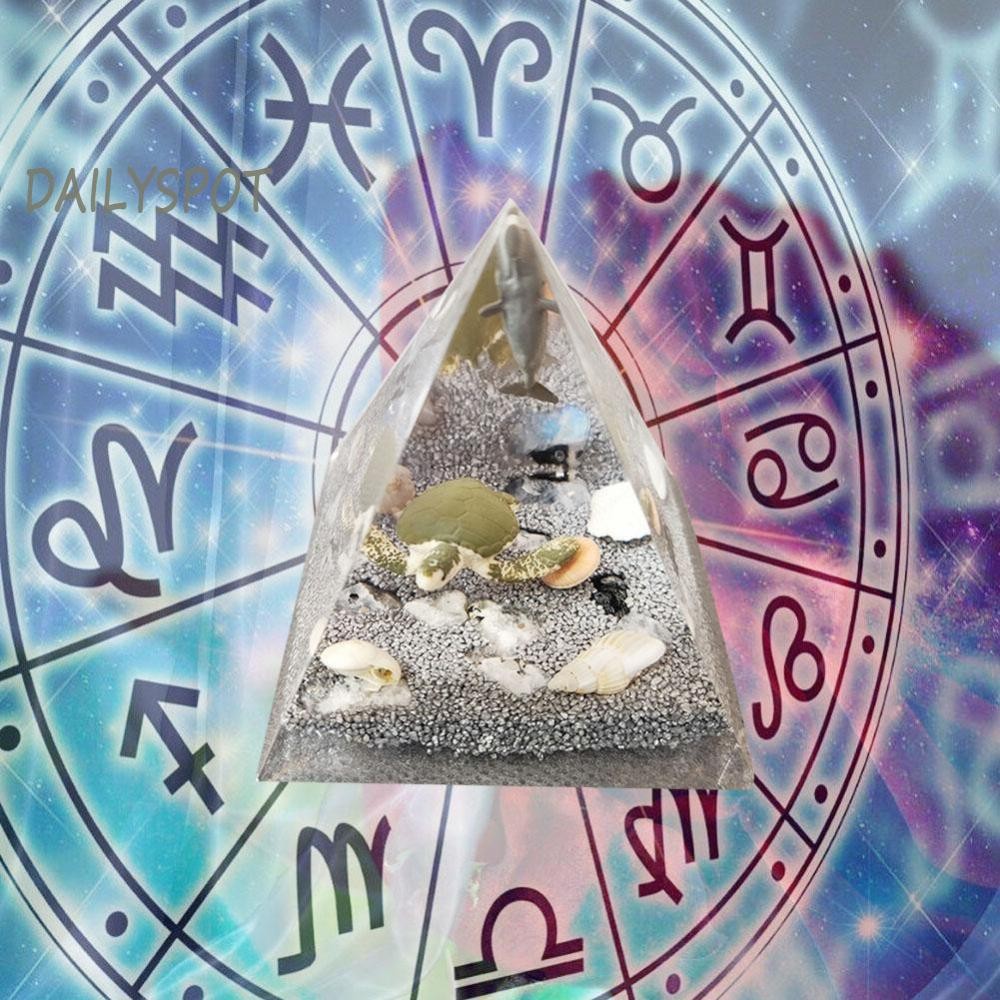 หินธรรมชาติ Orgonite Pyramid Crystals Orgone Energy Generator Healing Crafts h [dailyspot.th]