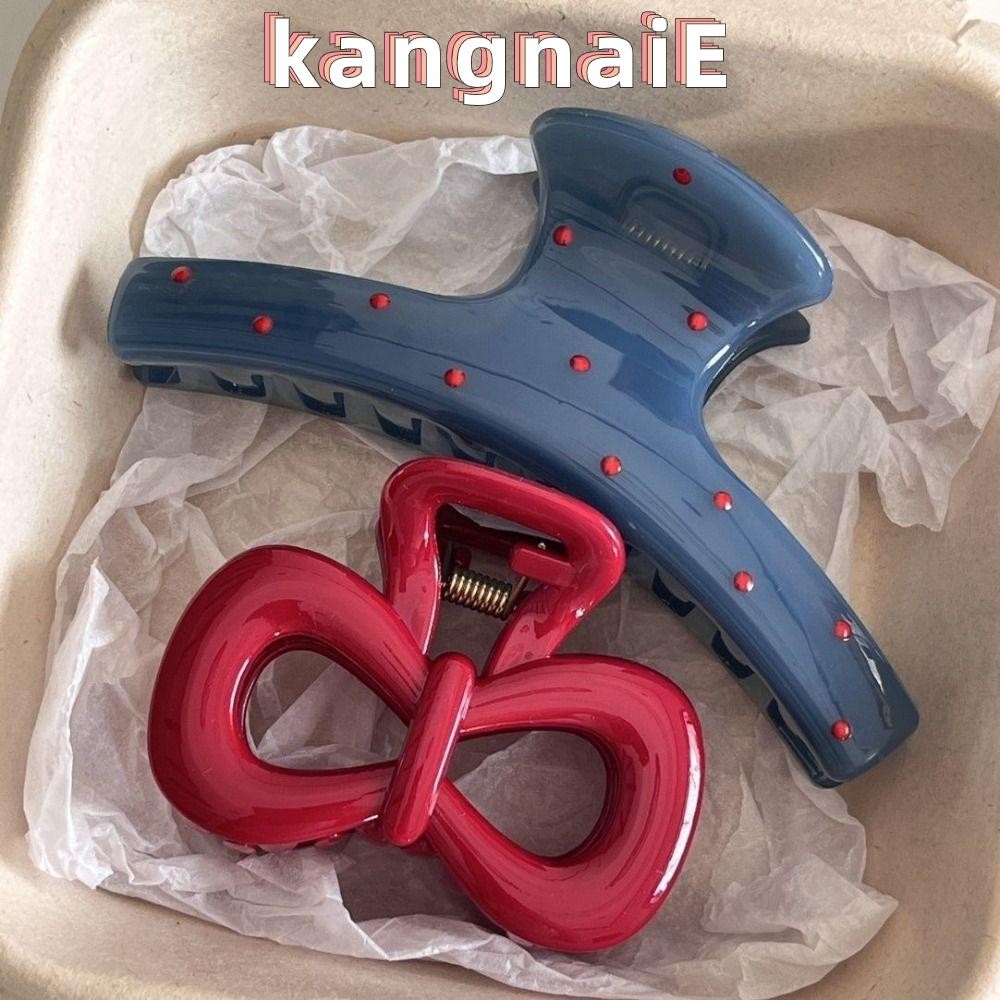 Kangnai 1 ชิ้นแฟชั่น Blue Spot Hairpin ผมคว้าคลิป Headwear อุปกรณ์เสริม