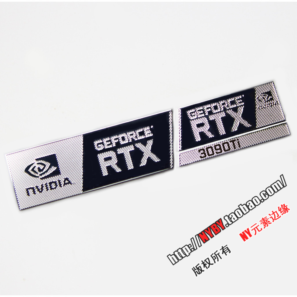 2025 สติกเกอร์ RTX2080ti 3090TI 3080 สติกเกอร์โลหะคอมพิวเตอร์โน๊ตบุ๊คเดสก์ท็อปกราฟิกการ์ดสติกเกอร์ฉล