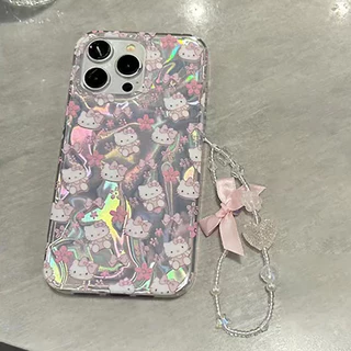 อินเทรนด์ผีเสื้อ Hello Kitty Sakura สําหรับ Honor 400 สมาร์ท X9D X7D X9C X8C X5C X7C X6C 200 90 สมาร์ท X8B X7 X8 X8B X7B X6B X6B X6B X6B Lite X5B Plus 4G ฝาครอบโทรศัพท์