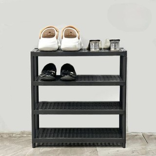 Rak Sepatu Sandal Petra 4 Susun Tempat Penyimpanan Sendal Rak 3 Susun 4 Tingkat Plastik Rotan Sendal Estetik Shoe Rack Box Minimalis Serbaguna Ringan Anti Rayap Karat Portable Bongkar 8 Pasang