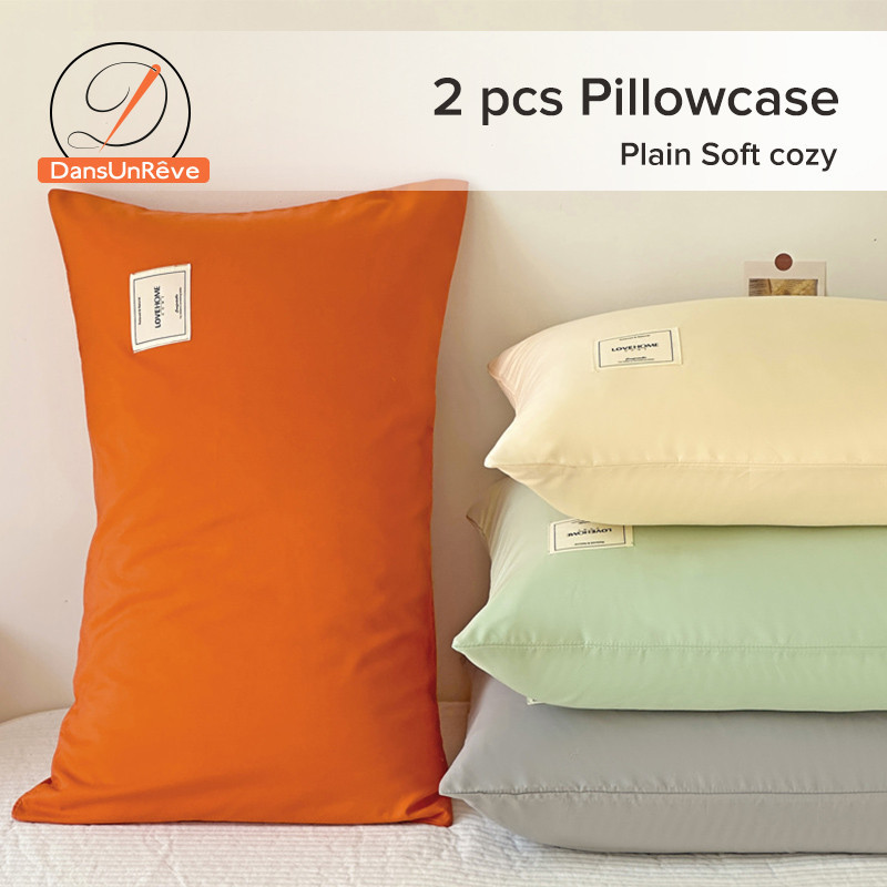 Dansunreve ปลอกหมอน ลายฉลาก สีขาว ม่วง เขียว ขนาด 47x74 ซม. 2 ชิ้น