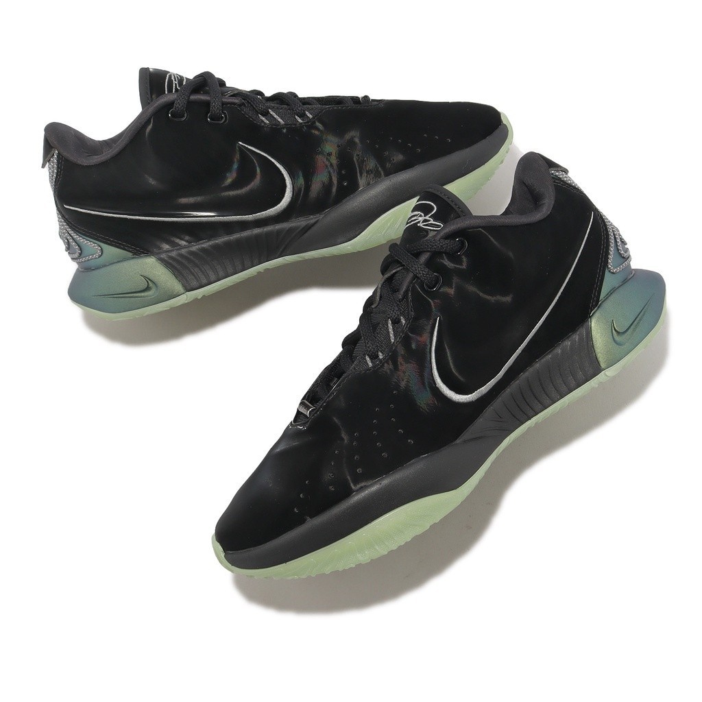 รองเท้าบาสเก็ตบอล Nike Lebron XXI EP Tahitian Black Green LBJ 21st Generation ACS FB2236-001 แฟชั่น