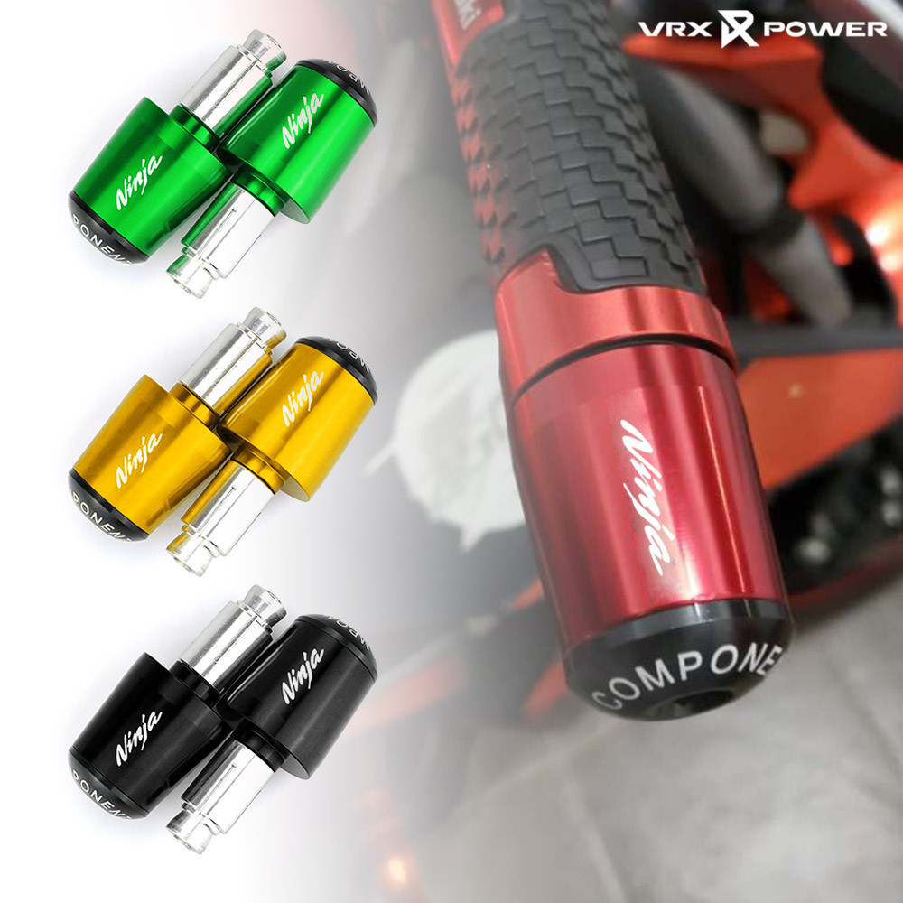 จุกปิดปลายแฮนด์รถจักรยานยนต์ CNC สําหรับ KAWASAKI NINJA250 400 650