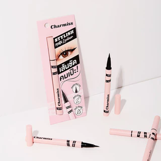 Charmiss Stylish Matte Eyeliner 0.5ml อายไลเนอร์สูตรแมทสำหรับเขียนขอบตา.