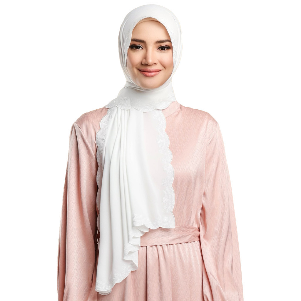 ผ้าคลุมไหล่ Fazura เย็บปักถักร้อย Jinnah al-Arif
