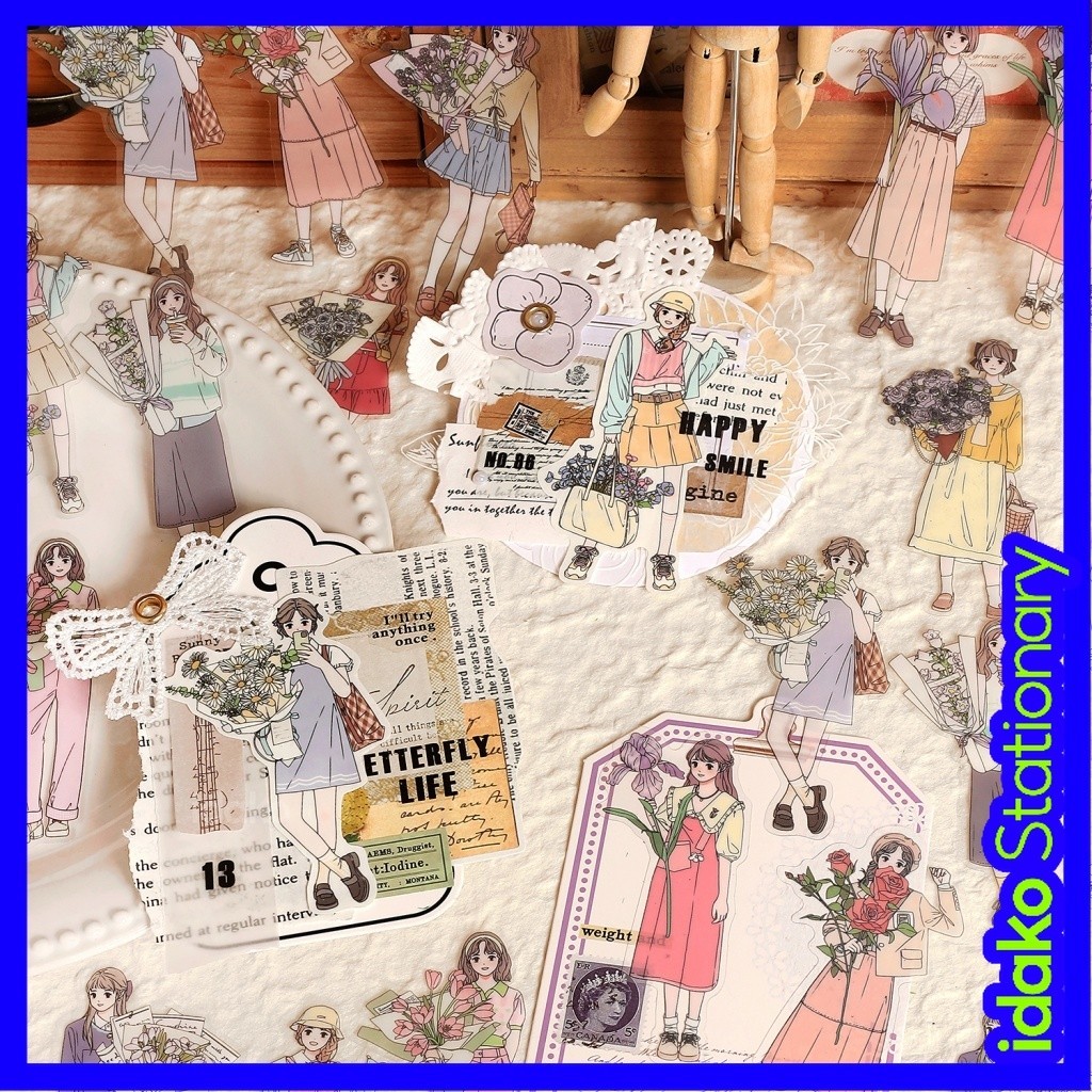 สติกเกอร์ PET ลายหัวใจน่ารัก สไตล์เกาหลี 30 ชิ้น SS541
