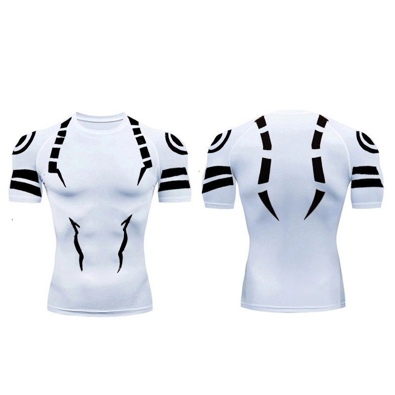 Jiu-jitsu เสื้อยืดวอร์ม พิมพ์ลายอนิเมะ 3D ระบายอากาศ แห้งเร็ว สําหรับผู้ชาย ใส่ออกกําลังกาย เล่นฟุตบอล